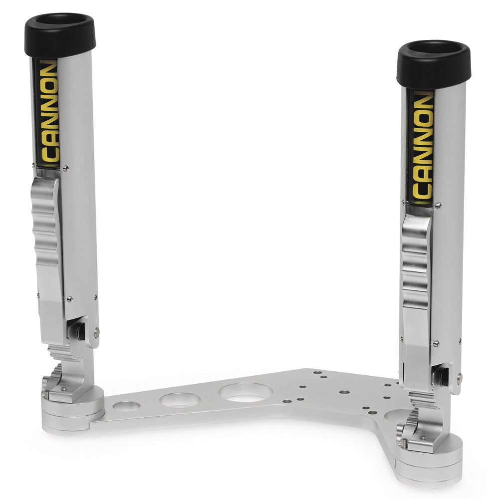 Cannon Dual Axis Adjustable Rod Holder for Downriggers - Silver, Part No. 1907024