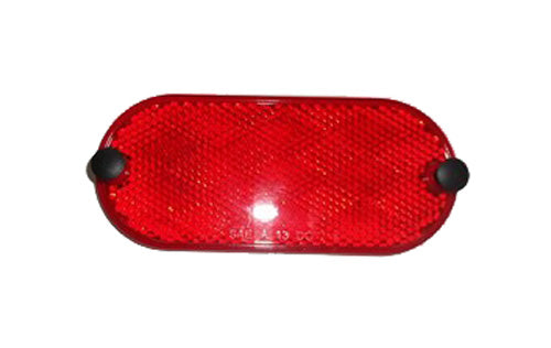 WES Industries Oval Security Reflector with Fastener, Part Number 110-0047