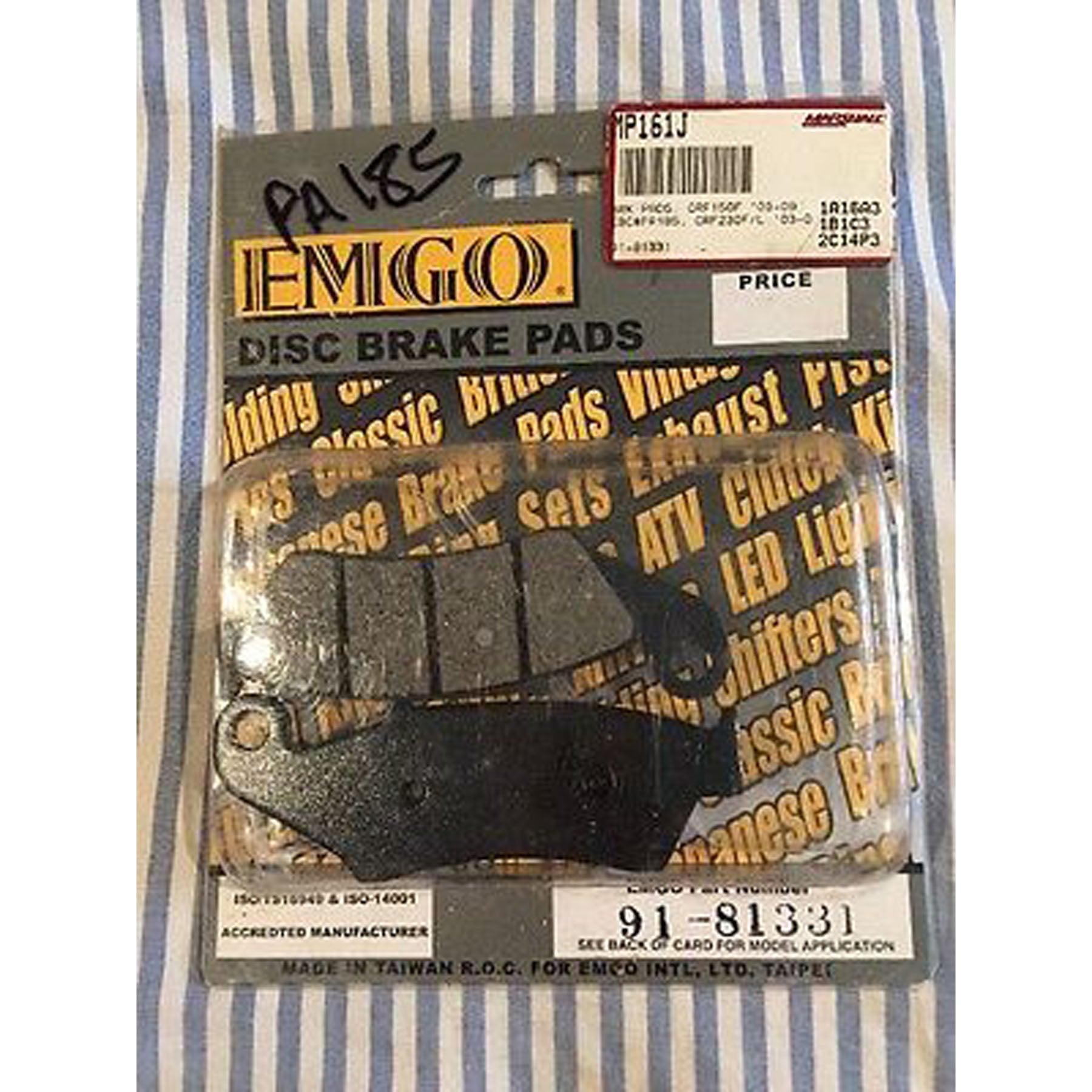 EMGO Disc Brake Pad for Kawasaki, Honda, Suzuki, Yamaha – Part #91-81331