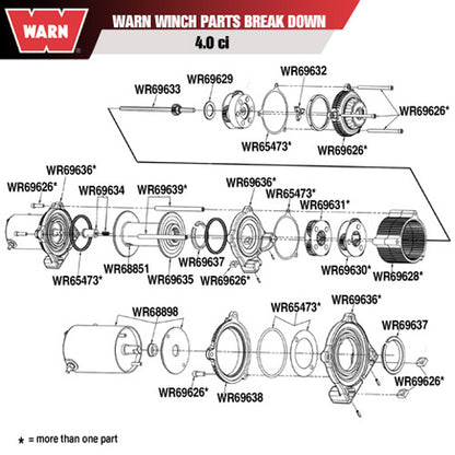 WARN Winch Thrust Washer - Model 69629 for Reliable Winching Performance