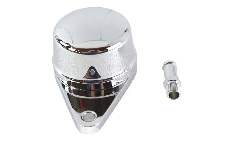 Wyatt Gatling Billet Crankcase Breather Chrome with 1/8 Inch NPT Fittings by Wyatt Gatling