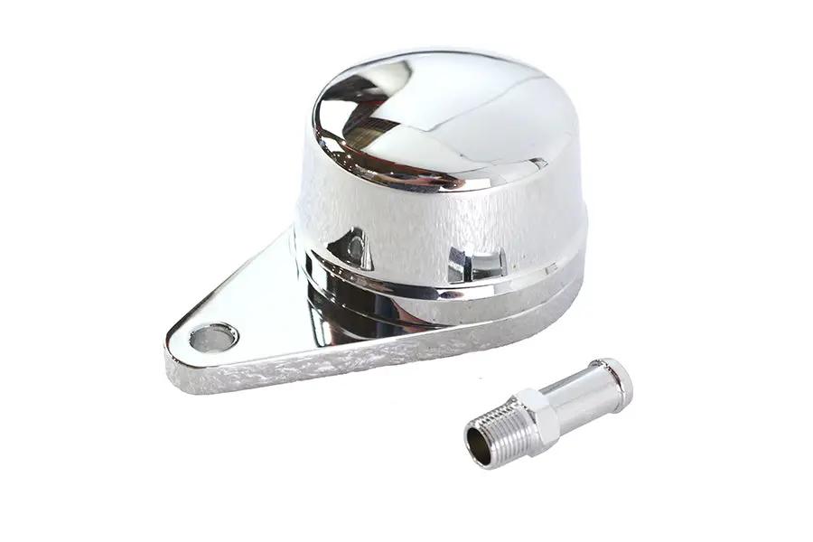 Wyatt Gatling Billet Crankcase Breather Chrome with 1/8 Inch NPT Fittings by Wyatt Gatling