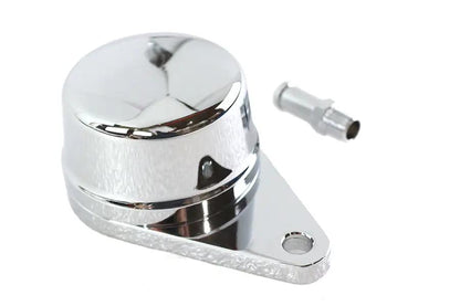 Wyatt Gatling Billet Crankcase Breather Chrome with 1/8 Inch NPT Fittings by Wyatt Gatling