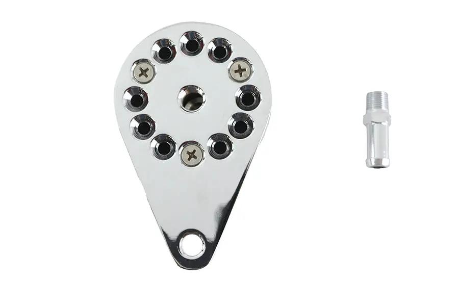 Wyatt Gatling Billet Crankcase Breather Chrome with 1/8 Inch NPT Fittings by Wyatt Gatling