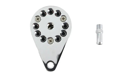 Wyatt Gatling Billet Crankcase Breather Chrome with 1/8 Inch NPT Fittings by Wyatt Gatling