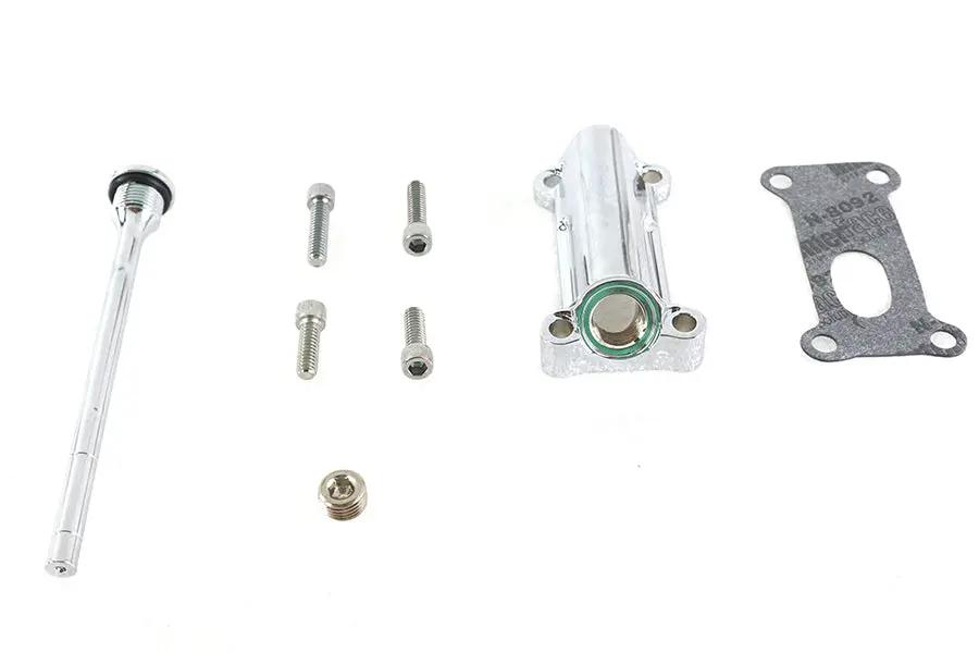 V-Twin Radium Chrome Oil Filler Kit for Harley Davidson FLT and FLHT Models by V-Twin