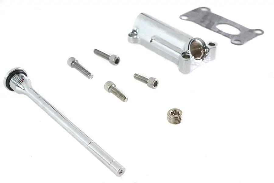 V-Twin Radium Chrome Oil Filler Kit for Harley Davidson FLT and FLHT Models by V-Twin