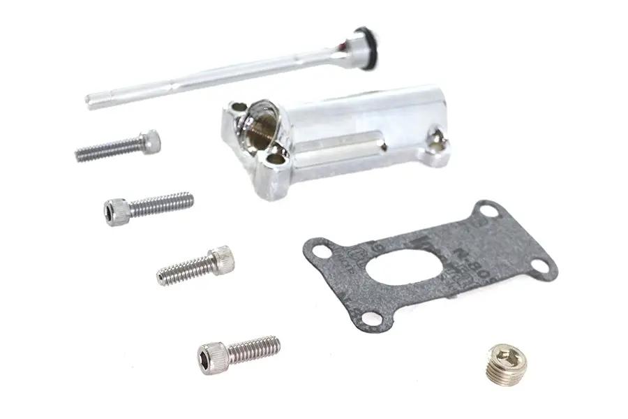 V-Twin Radium Chrome Oil Filler Kit for Harley Davidson FLHT, FLHR, FLHX, FLTR (Part #323056) by V-Twin