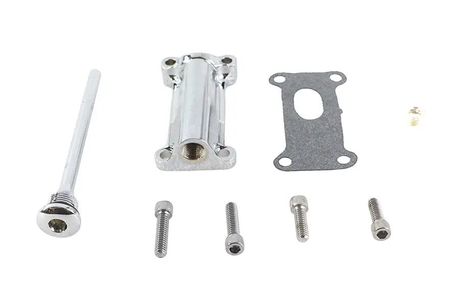 V-Twin Radium Chrome Oil Filler Kit for Harley Davidson FLHT, FLHR, FLHX, FLTR (Part #323056) by V-Twin