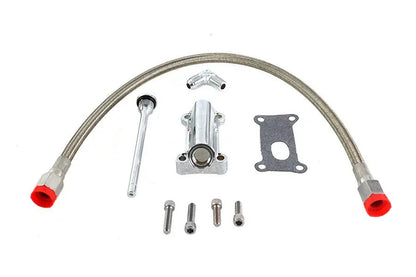 V-Twin Radium Chrome Oil Filler Kit for Harley Davidson FLHT and FLHR Models by V-Twin