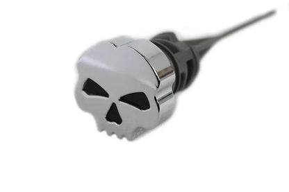 V-Twin Chrome Skull Style Oil Tank Dipstick for Harley Davidson FXST & FLST (Part #63867) by V-Twin