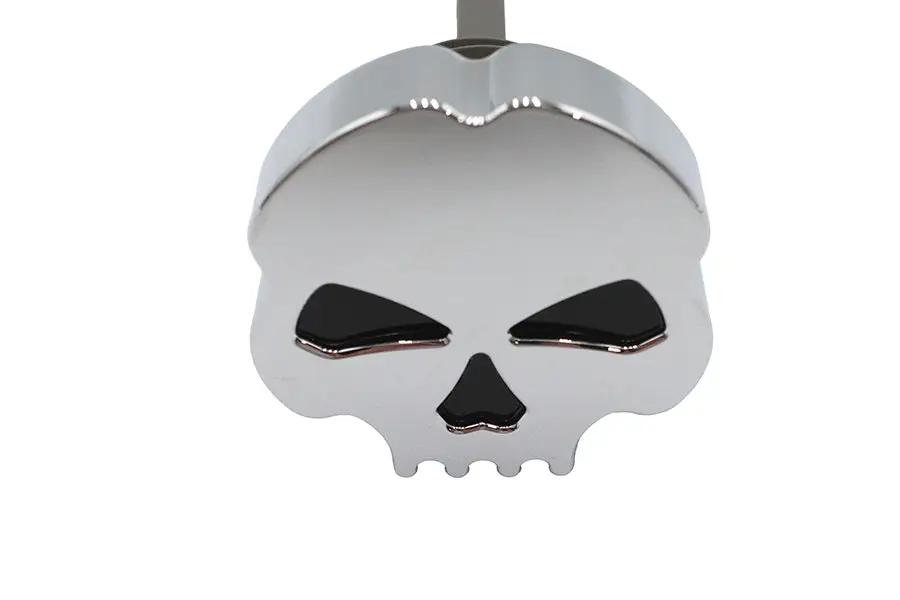 V-Twin Chrome Skull Style Oil Tank Dipstick for Harley Davidson FLT (Part #63867) by V-Twin