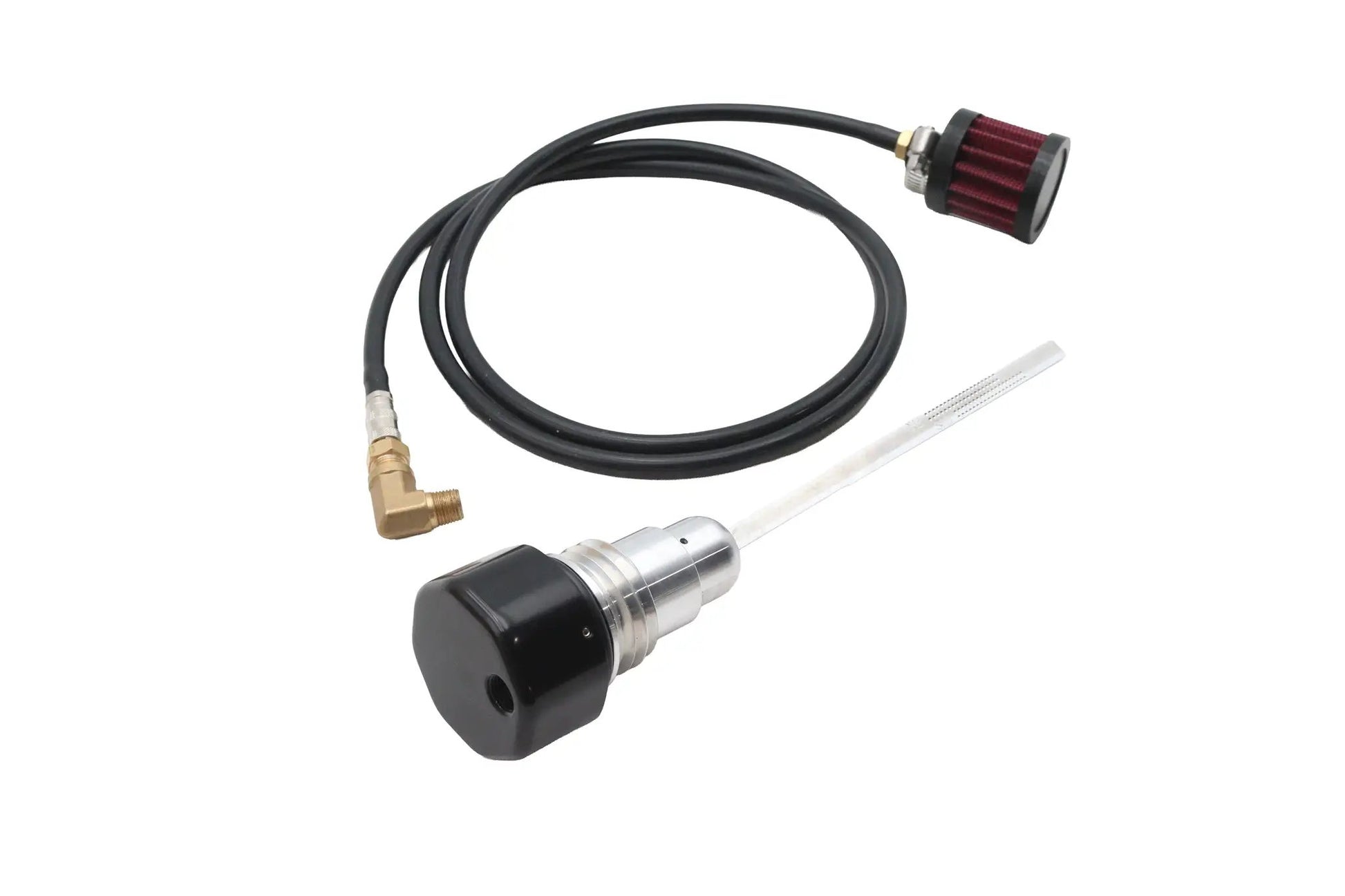 V-Twin Black Oil Tank Vented Dipstick with Cap for Harley Davidson FXD Models by V-Twin