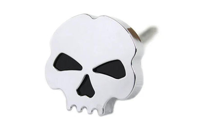 Wyatt Gatling Chrome Skull Style Oil Tank Dipstick for Harley Davidson FLST by Wyatt Gatling