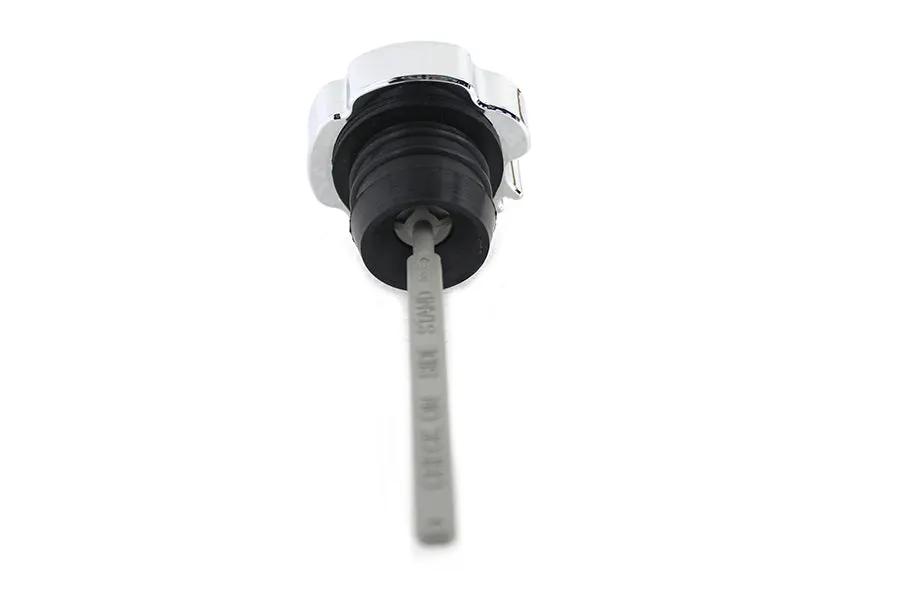 Wyatt Gatling Chrome Skull Style Oil Tank Dipstick for Harley Davidson FLST by Wyatt Gatling