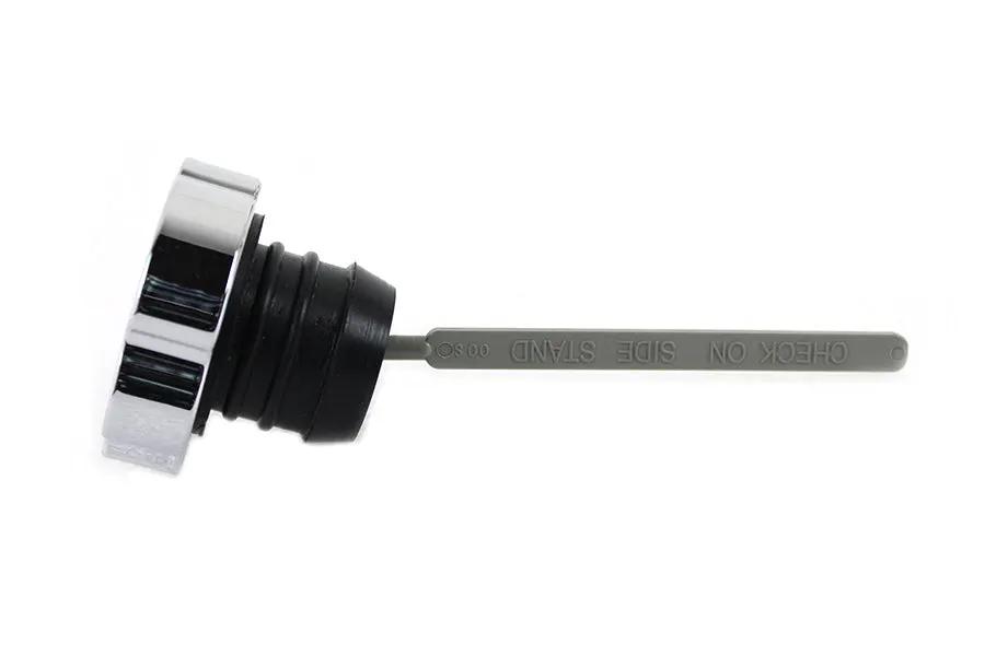 Wyatt Gatling Chrome Skull Style Oil Tank Dipstick for Harley Davidson FLST by Wyatt Gatling