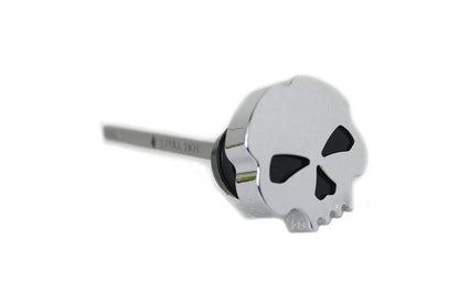 Wyatt Gatling Chrome Skull Style Oil Tank Dipstick for Harley Davidson FLST by Wyatt Gatling