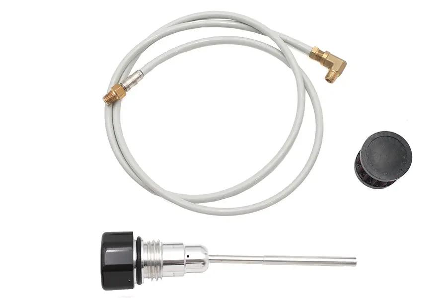V-Twin Oil Tank Vented Dipstick Black for Harley Davidson FLT Models Part #78834B by V-Twin