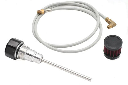 V-Twin Oil Tank Vented Dipstick Black for Harley Davidson FLT Models Part #78834B by V-Twin