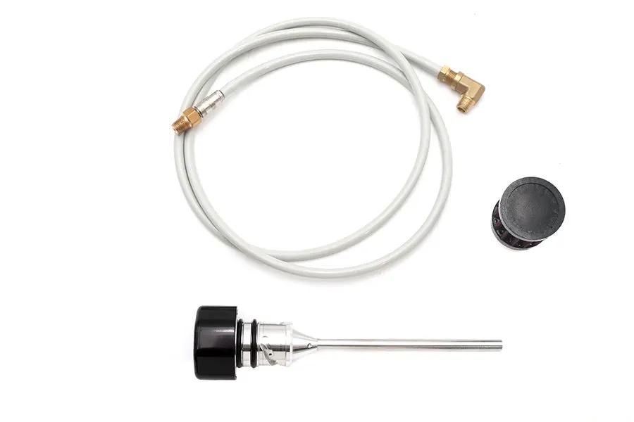 V-Twin M8 Vented Dipstick Black for Harley Davidson FXST Models by V-Twin