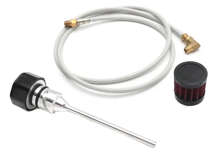 V-Twin M8 Vented Dipstick Black for Harley Davidson FXST Models by V-Twin