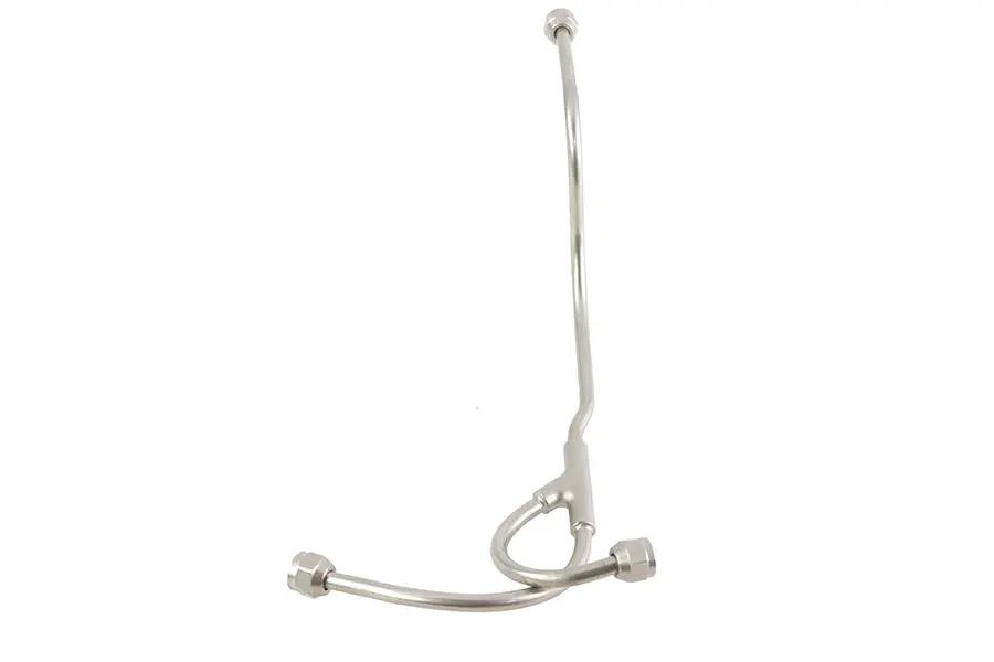 V-Twin Knucklehead Top Oil Line Chrome with Gland Nuts for Harley Davidson FL (Part #50198) by V-Twin