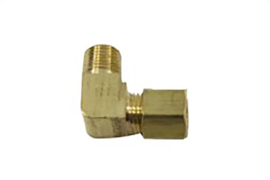 V-Twin Replica Brass Panhead 'Y' Oil Line Elbow for 1963-1965 Harley Davidson FL Models by V-Twin