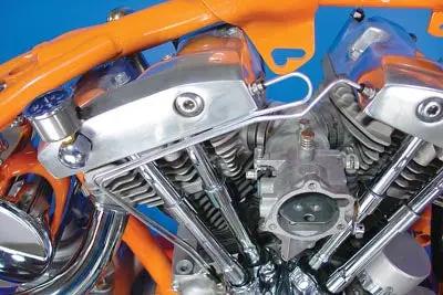 Wyatt Gatling Rocker Box Line Kit Chrome for Harley Davidson FL 1966-1975 by Wyatt Gatling