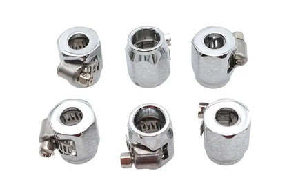 Wyatt Gatling Hex Chrome Econo Seal Hose End Part 03-6203C by Wyatt Gatling