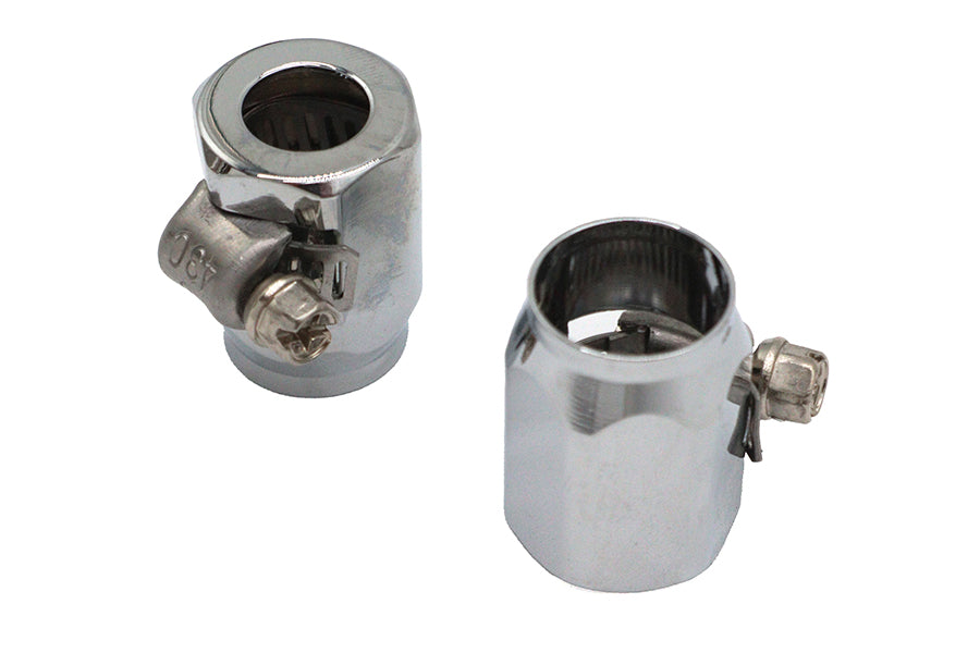 Wyatt Gatling Hex Chrome Econo Seal Hose End for 3/8 Inch Rubber Hose