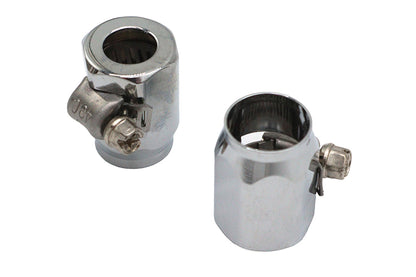 Wyatt Gatling Hex Chrome Econo Seal Hose End for 3/8 Inch Rubber Hose