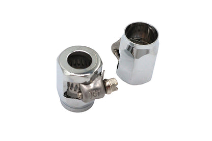 Wyatt Gatling Hex Chrome Econo Seal Hose End for 3/8 Inch Rubber Hose