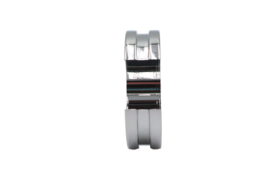 Wyatt Gatling Chrome Oil Line Wire Guide - Holds 3/8 Inch Lines