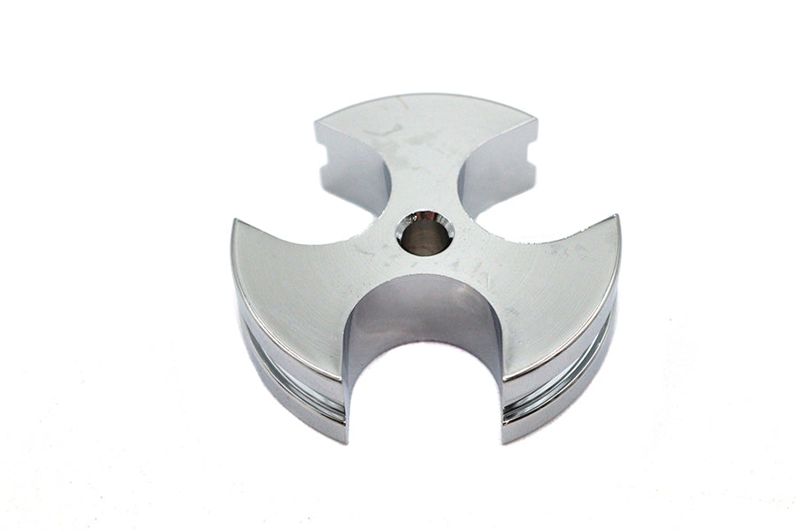 Wyatt Gatling Chrome Oil Line Wire Guide - Holds 3/8 Inch Lines