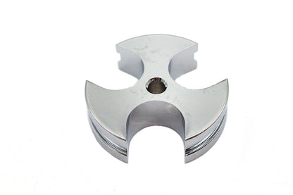 Wyatt Gatling Chrome Oil Line Wire Guide - Holds 3/8 Inch Lines