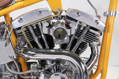 Wyatt Gatling Rocker Box Line Kit for Harley Davidson FL (1966-1975) with 6mm Brass Tubes and Hex Fitting by Wyatt Gatling