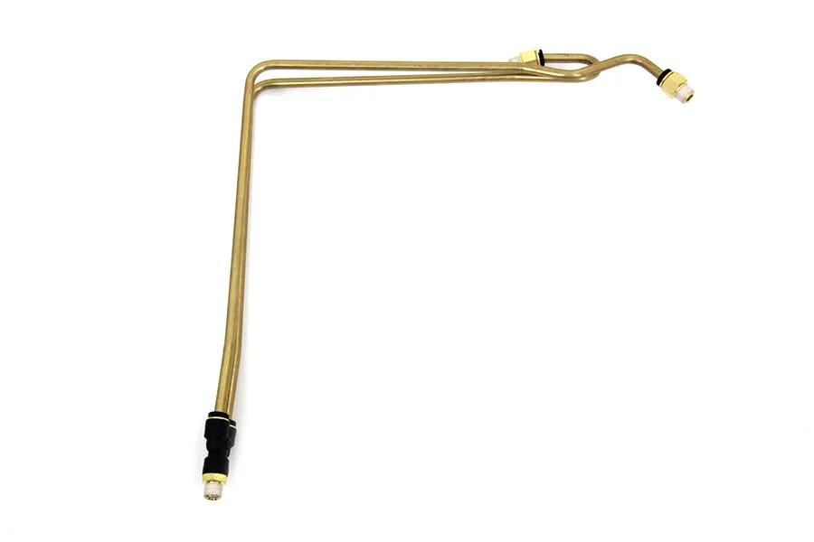 Wyatt Gatling Rocker Box Line Kit for Harley Davidson FL (1966-1975) with 6mm Brass Tubes and Hex Fitting by Wyatt Gatling