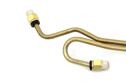 Wyatt Gatling Rocker Box Line Kit for Harley Davidson FL (1966-1975) with 6mm Brass Tubes and Hex Fitting by Wyatt Gatling