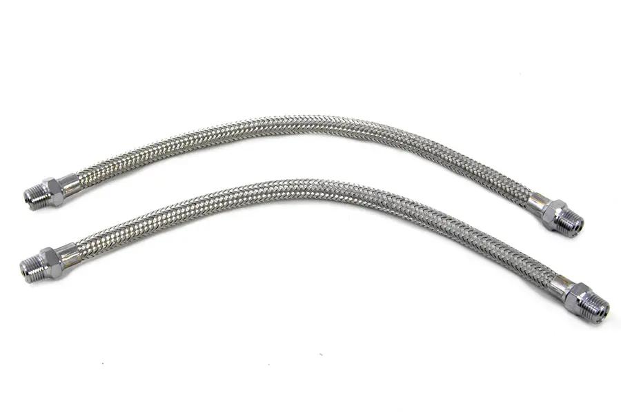 Wyatt Gatling Part 73161 Braided Overhead Rocker Arm Oil Line for Harley Davidson XL 1957-1966 by Wyatt Gatling