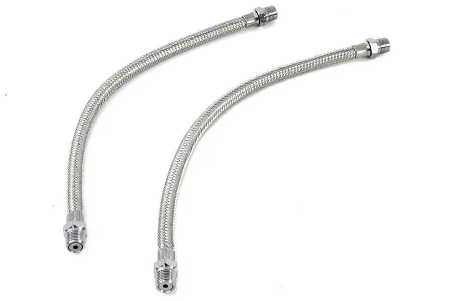 Wyatt Gatling Part 73161 Braided Overhead Rocker Arm Oil Line for Harley Davidson XL 1957-1966 by Wyatt Gatling