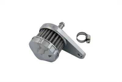 V-Twin Chrome Crankcase Breather Assembly Part 35-0324 for Harley Davidson FXST (1992-2001) by V-Twin