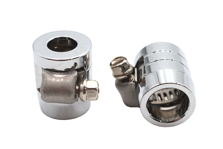 Wyatt Gatling 03-6204CG-2 Smooth Chrome Econo Seal Hose End with Micro Clamp for 5/16 Inch Rubber Hose