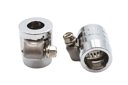 Wyatt Gatling 03-6204CG-2 Smooth Chrome Econo Seal Hose End with Micro Clamp for 5/16 Inch Rubber Hose