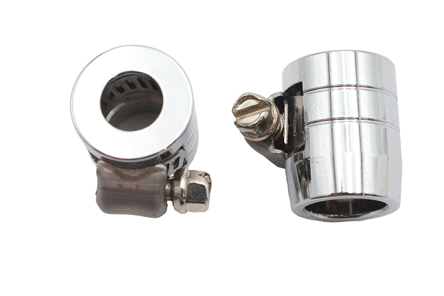 Wyatt Gatling 03-6204CG-2 Smooth Chrome Econo Seal Hose End with Micro Clamp for 5/16 Inch Rubber Hose