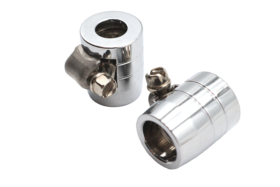 Wyatt Gatling 03-6204CG-2 Smooth Chrome Econo Seal Hose End with Micro Clamp for 5/16 Inch Rubber Hose