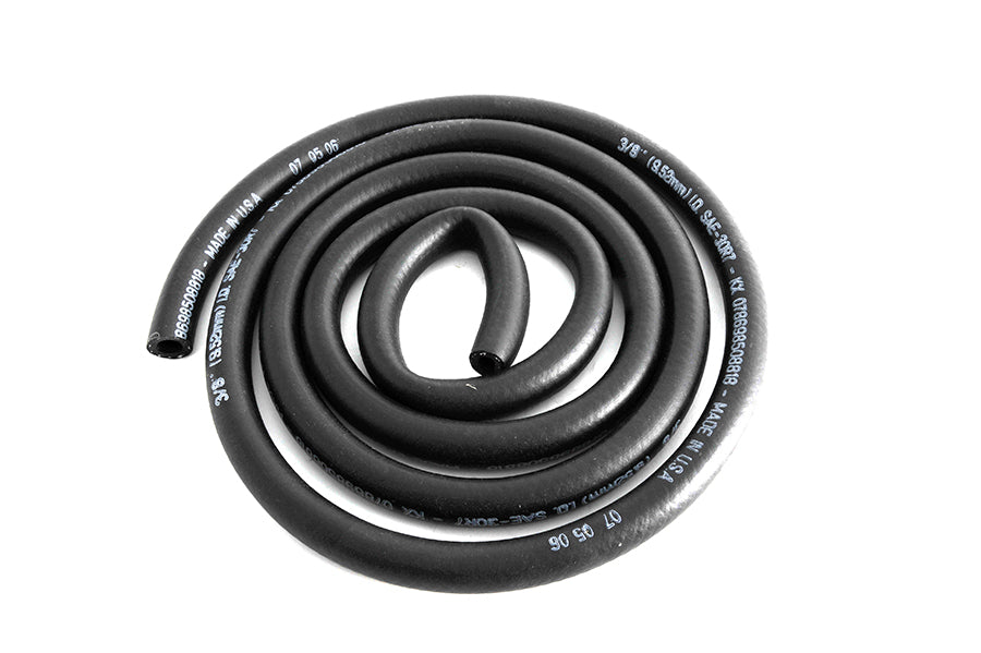 Wyatt Gatling 40-0253 Black Reinforced 3/8 inch Fuel and Oil Hose, 6 Feet Long