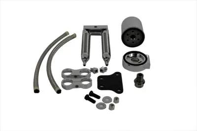 V-Twin Dual Cool Oil Cooler Kit for Harley Davidson XL Models (2004-2013) by V-Twin