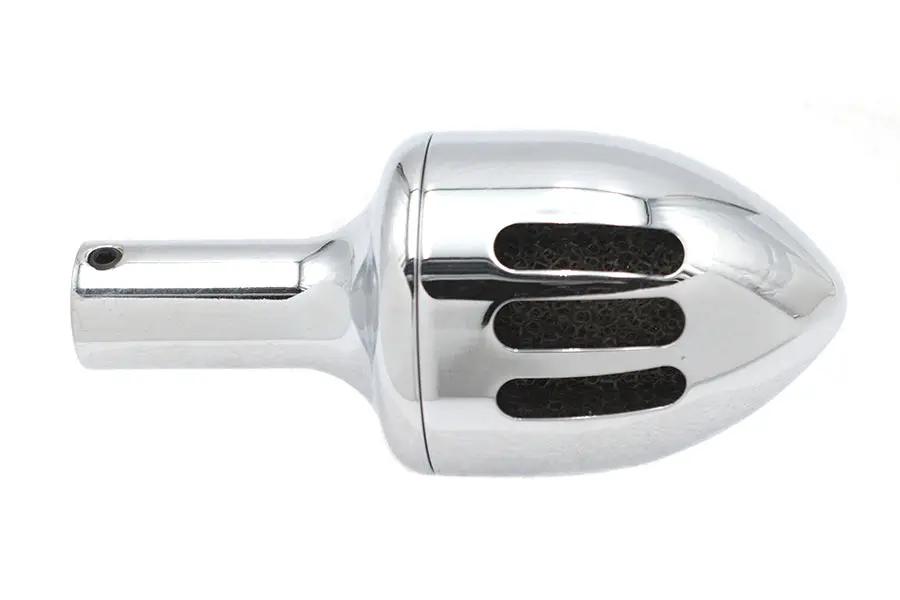 Wyatt Gatling Chrome Billet Single Breather Canister - Fits Crossover Metal Tubes by Wyatt Gatling