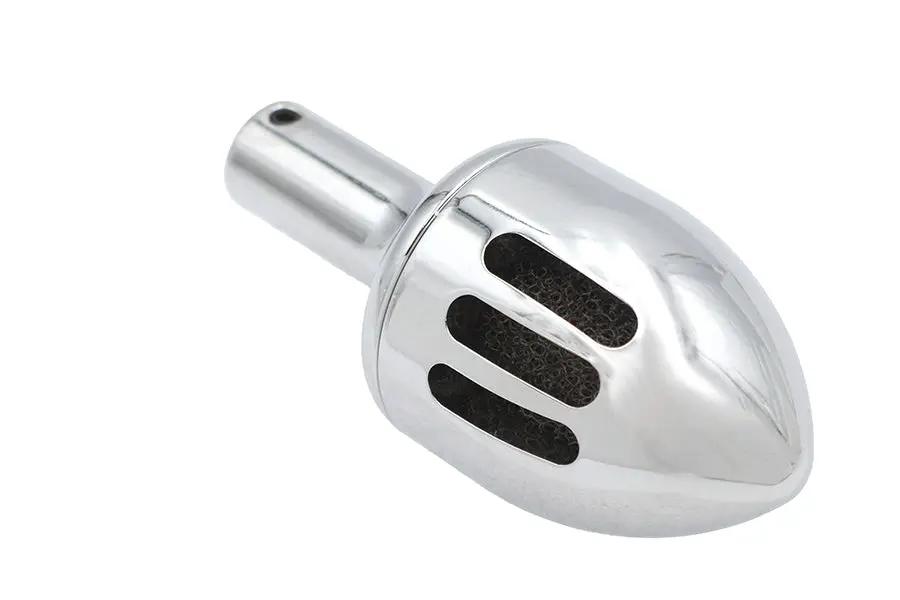 Wyatt Gatling Chrome Billet Single Breather Canister - Fits Crossover Metal Tubes by Wyatt Gatling