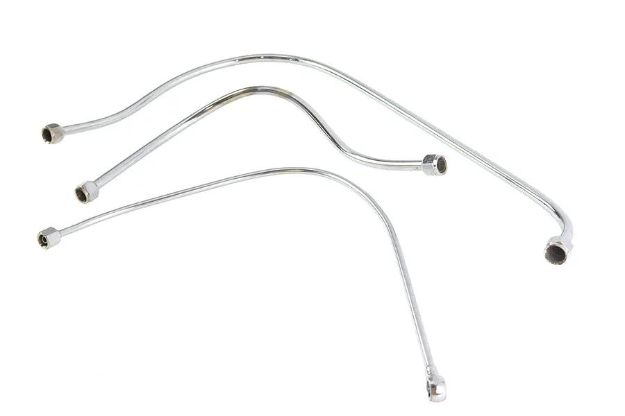 V-Twin Chrome Oil Line Set for Harley Davidson WL Models Part 50177 by V-Twin